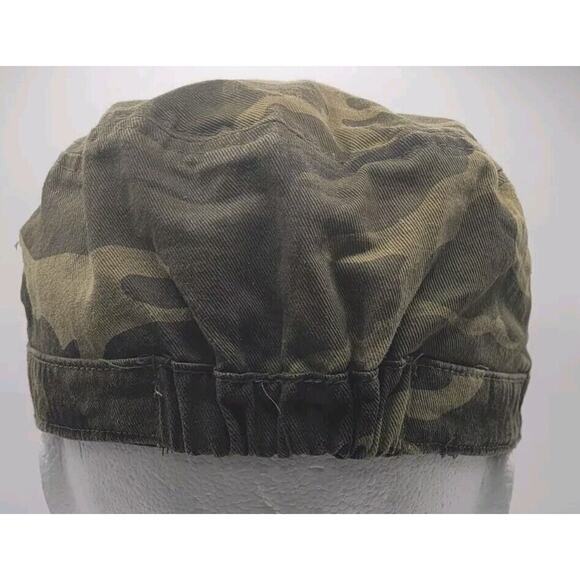 David & Young Army Green Camoflauge Hat OSFM Distressed Cotton Lined Camo - Picture 3 of 8